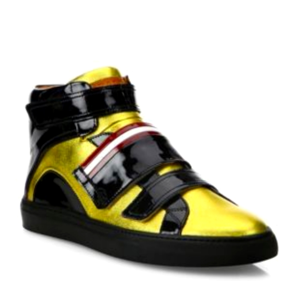 Bally Switzerland Men's Leather High-Top Sneakers